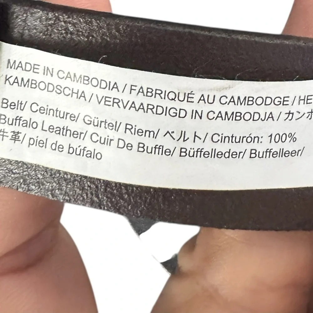 Crewcuts Brown Leather Belt Size Medium